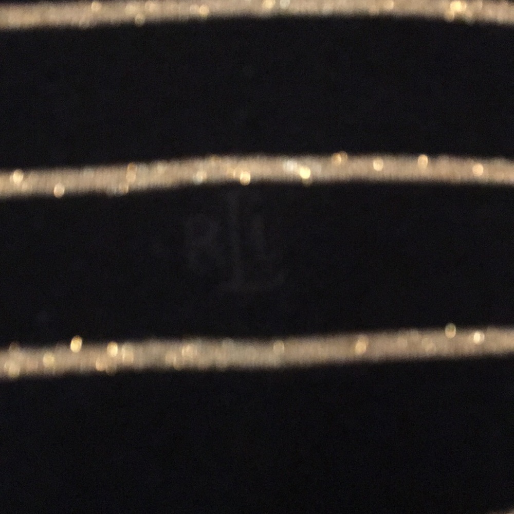 Lauren Ralph Lauren Petites PM.  Black/gold - Picture 2 of 4